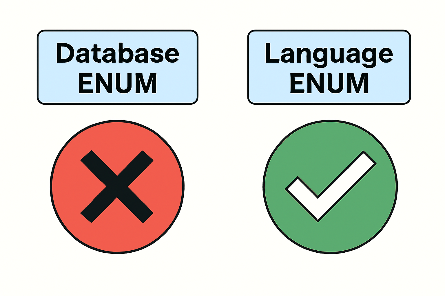 Image for blog: Why you should almost always not use mysql enums for a column